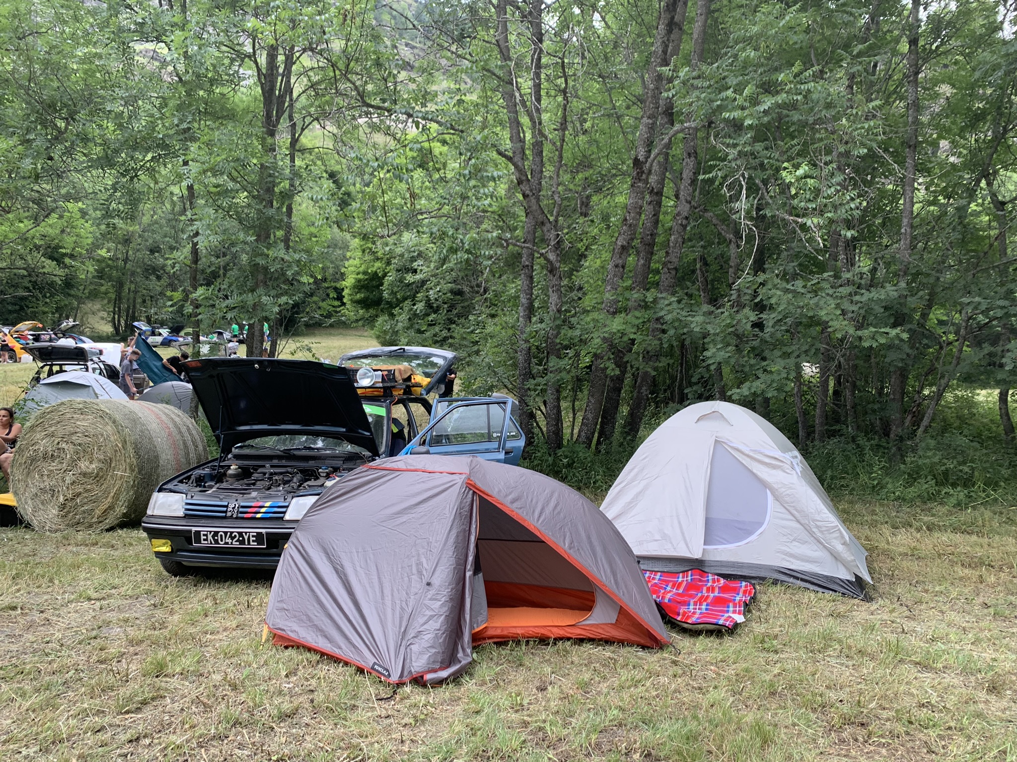 Our camp on the first night