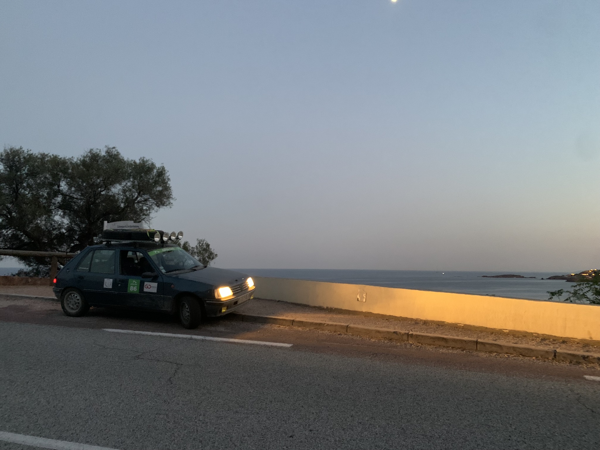 Sunset over Théoule-sur-Mer