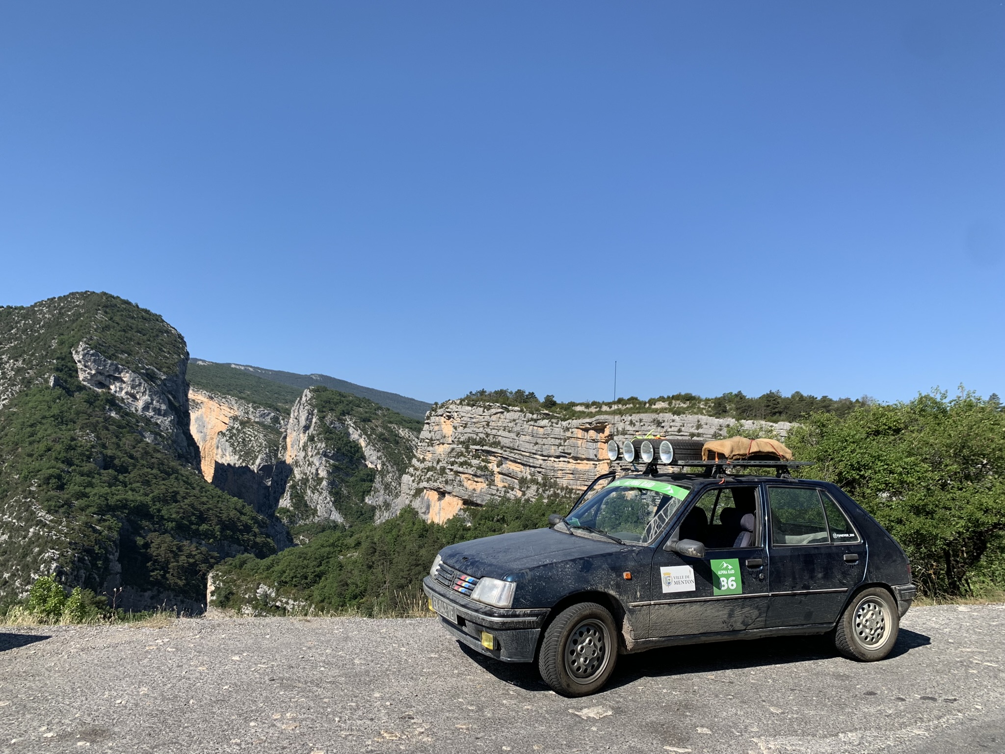 In front of the Gorges du Verdon