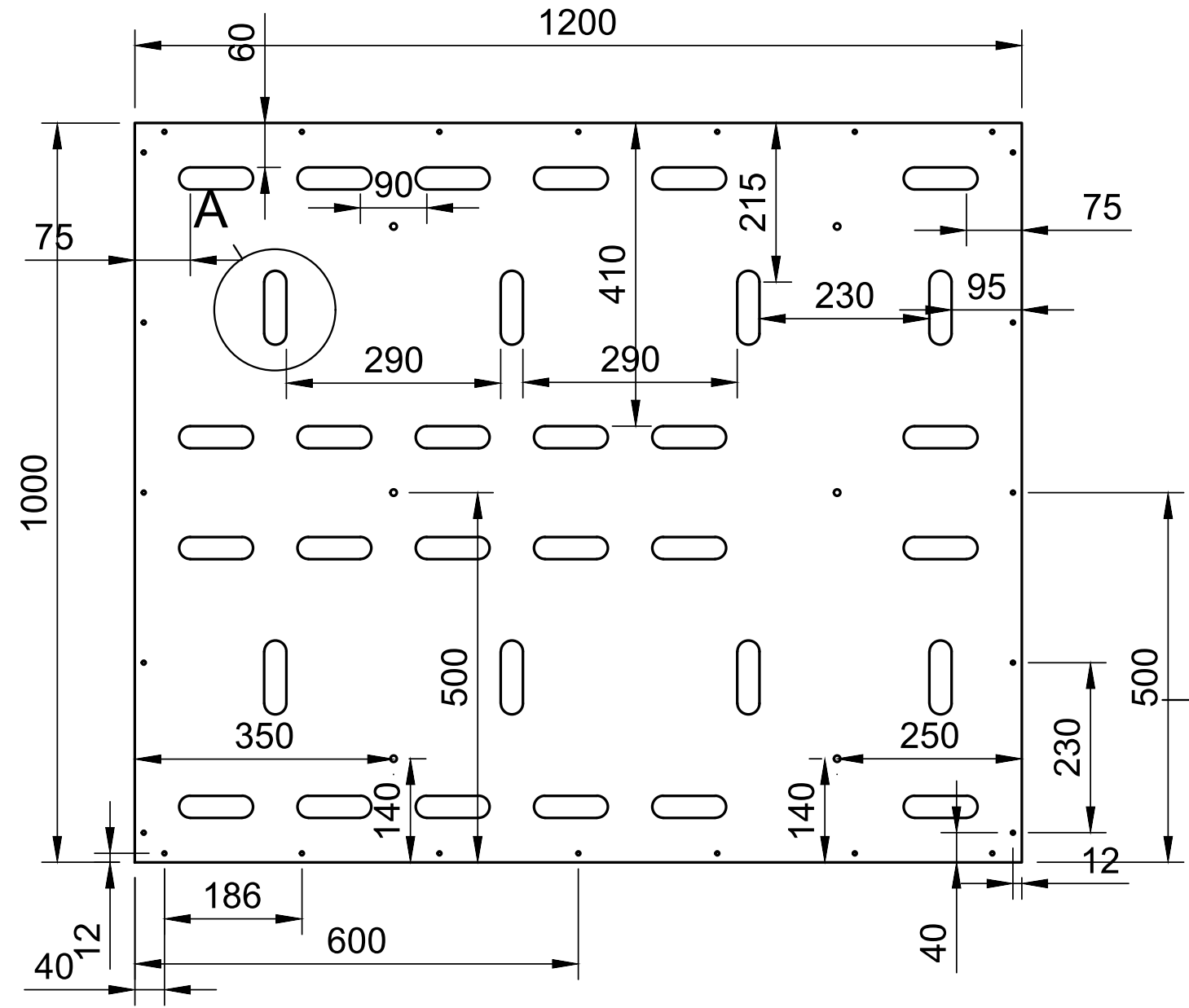 Roof rack layout